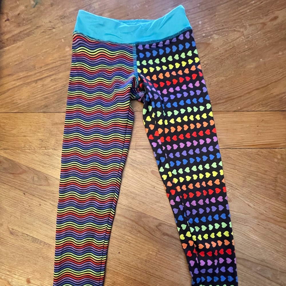 Chooze Splits Mixed Prints Girls Leggins